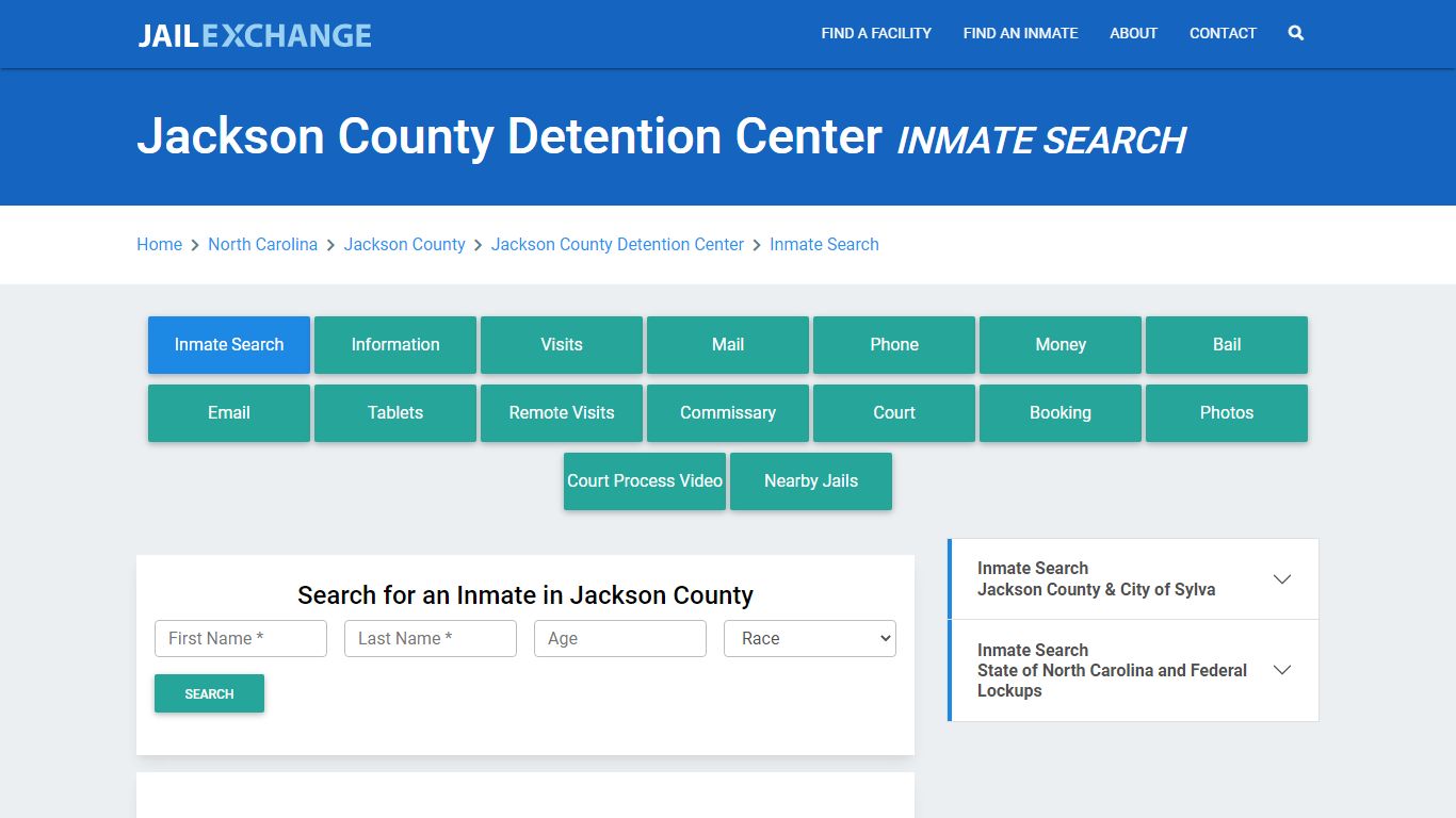 Jackson County Detention Center Inmate Search - Jail Exchange