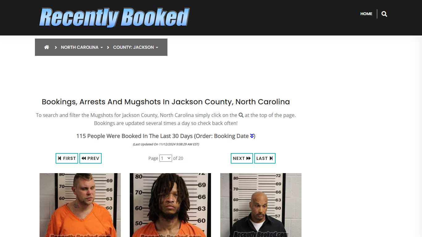 Bookings, Arrests and Mugshots in Jackson County, North Carolina